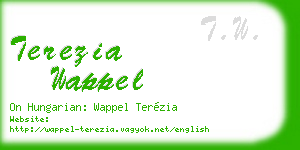 terezia wappel business card