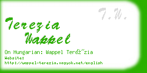 terezia wappel business card